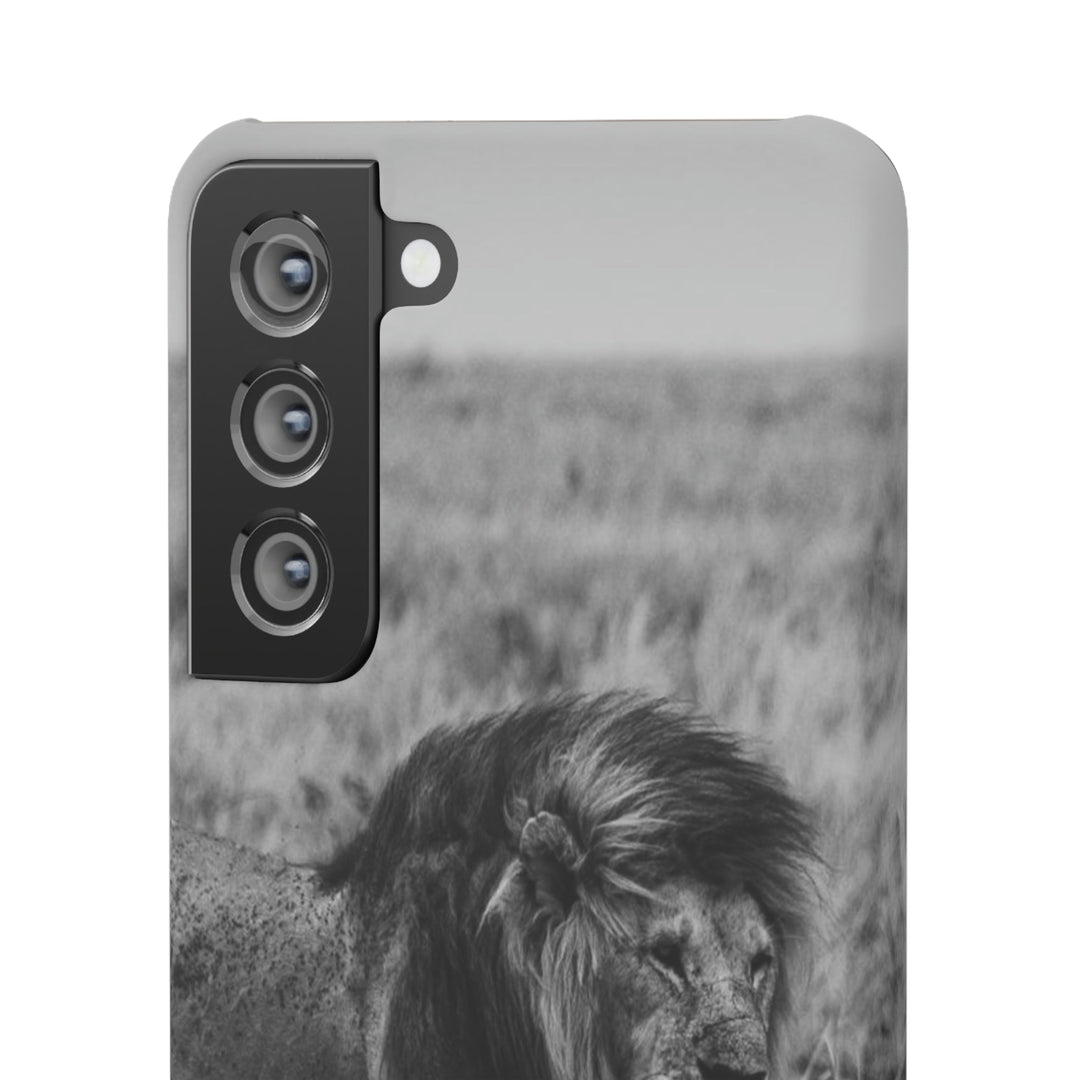 Mating Lions in Black and White - Phone Case - Visiting This World