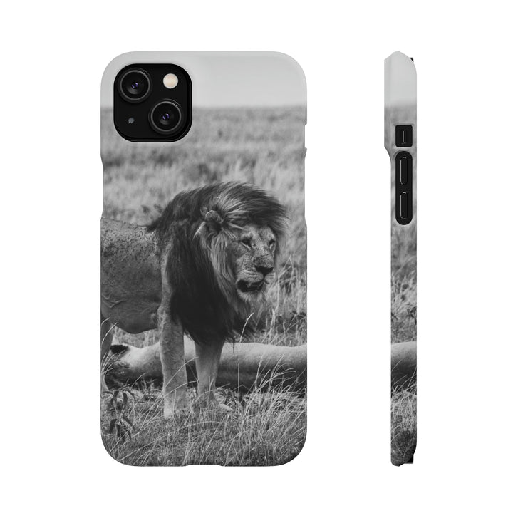 Mating Lions in Black and White - Phone Case - Visiting This World