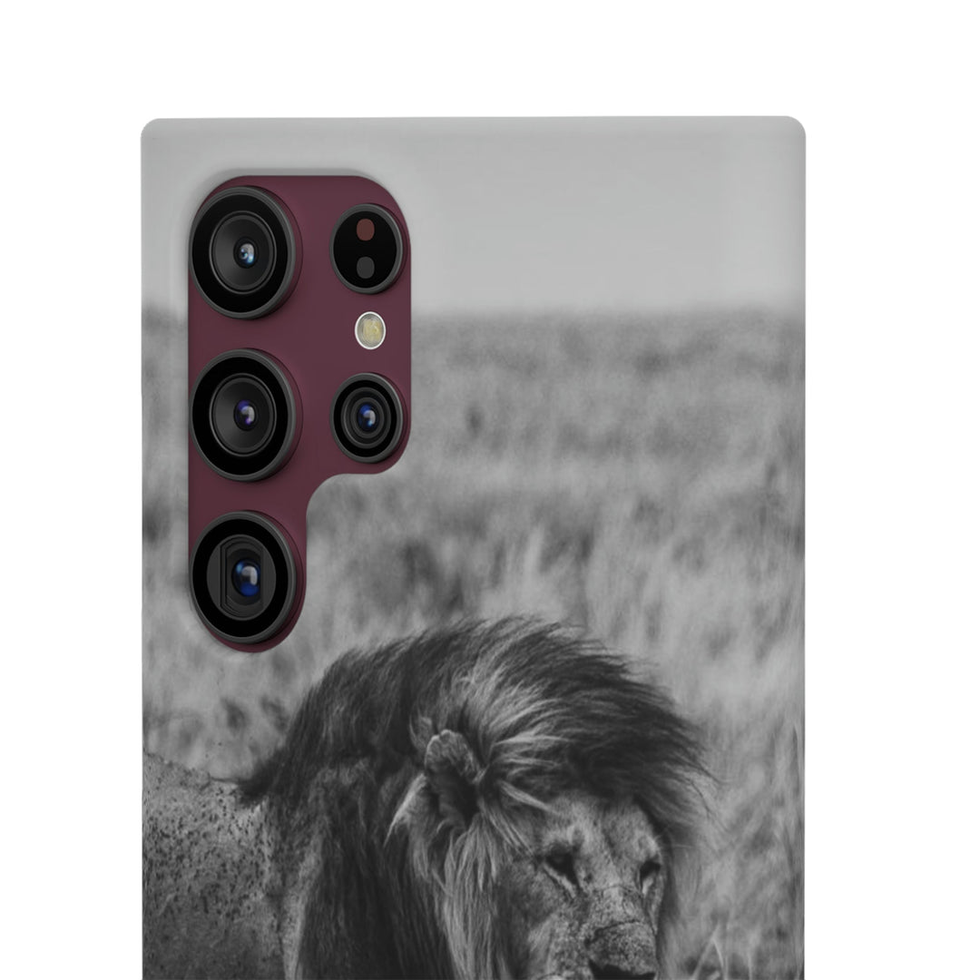 Mating Lions in Black and White - Phone Case - Visiting This World