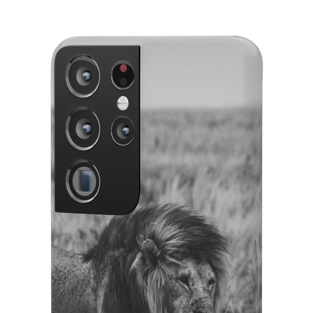 Mating Lions in Black and White - Phone Case - Visiting This World