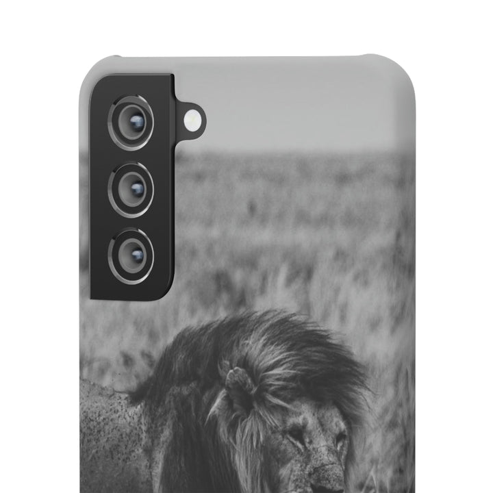 Mating Lions in Black and White - Phone Case - Visiting This World