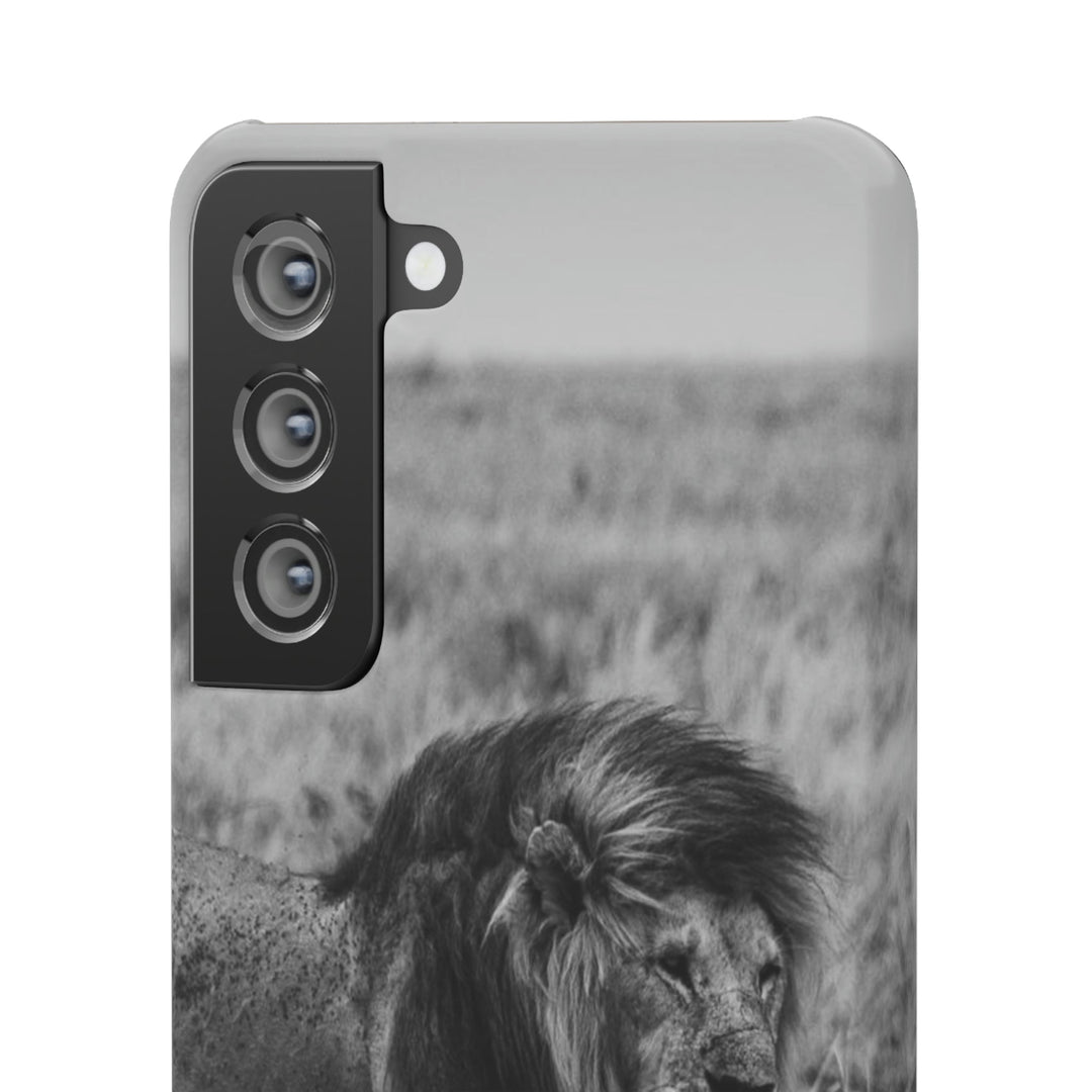 Mating Lions in Black and White - Phone Case - Visiting This World