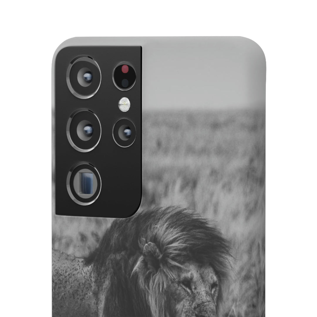 Mating Lions in Black and White - Phone Case - Visiting This World