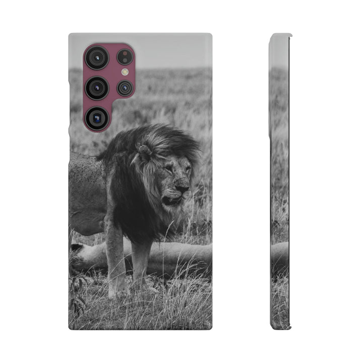 Mating Lions in Black and White - Phone Case - Visiting This World