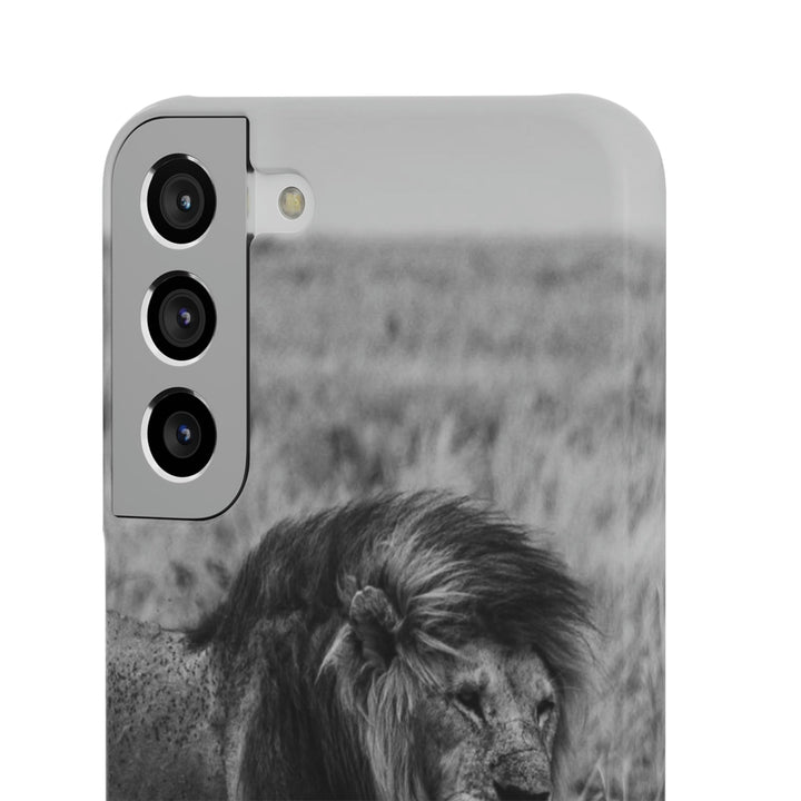 Mating Lions in Black and White - Phone Case - Visiting This World