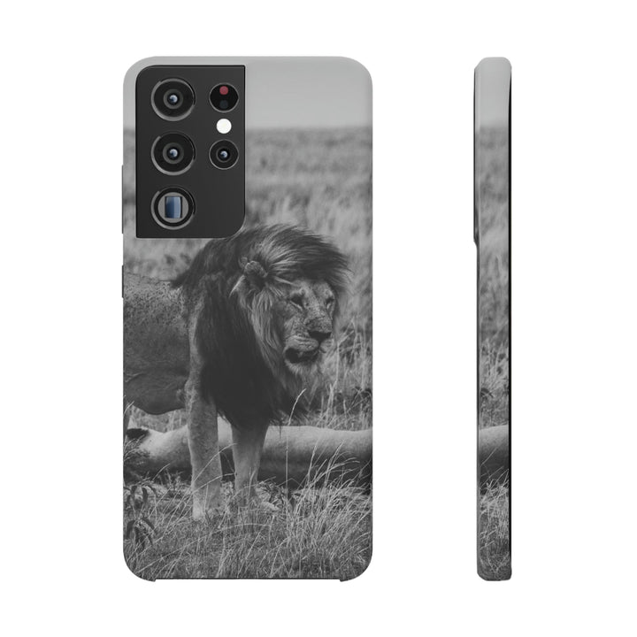 Mating Lions in Black and White - Phone Case - Visiting This World