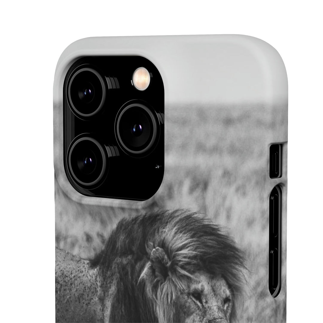 Mating Lions in Black and White - Phone Case - Visiting This World