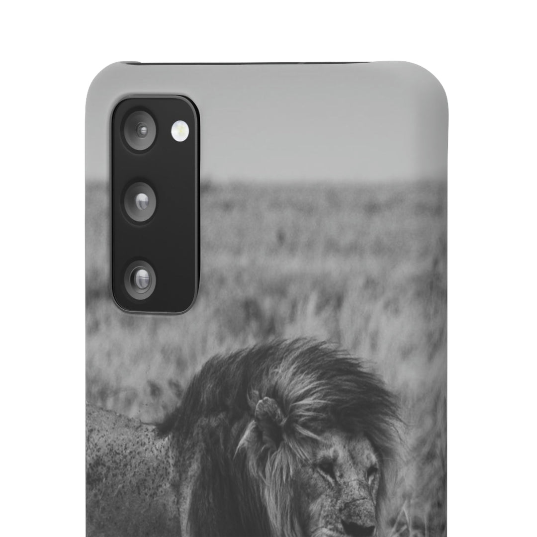 Mating Lions in Black and White - Phone Case - Visiting This World