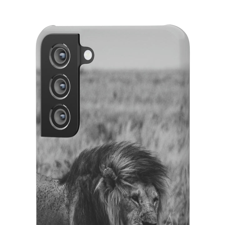 Mating Lions in Black and White - Phone Case - Visiting This World