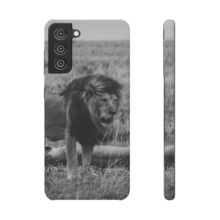 Mating Lions in Black and White - Phone Case - Visiting This World