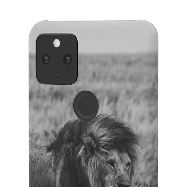 Mating Lions in Black and White - Phone Case - Visiting This World