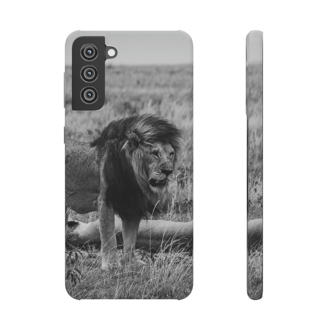 Mating Lions in Black and White - Phone Case - Visiting This World