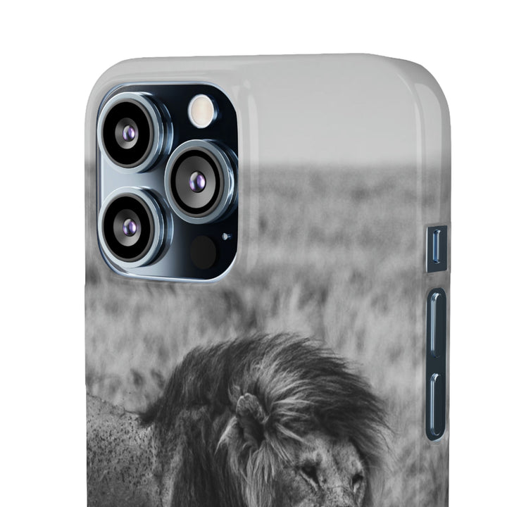 Mating Lions in Black and White - Phone Case - Visiting This World