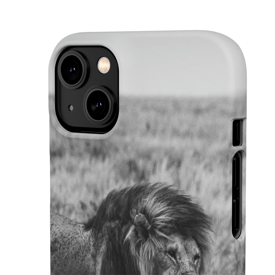 Mating Lions in Black and White - Phone Case - Visiting This World