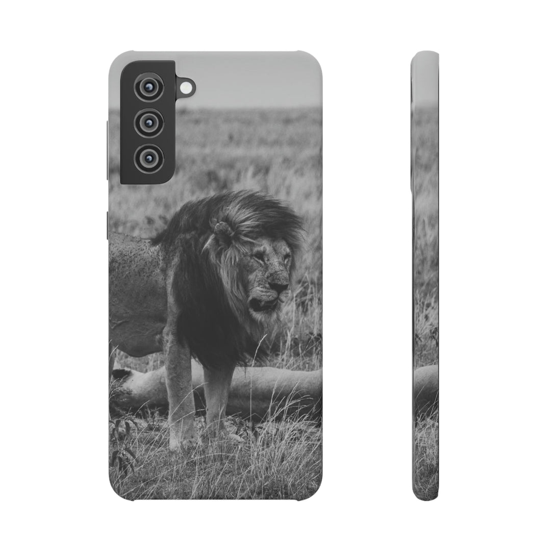 Mating Lions in Black and White - Phone Case - Visiting This World