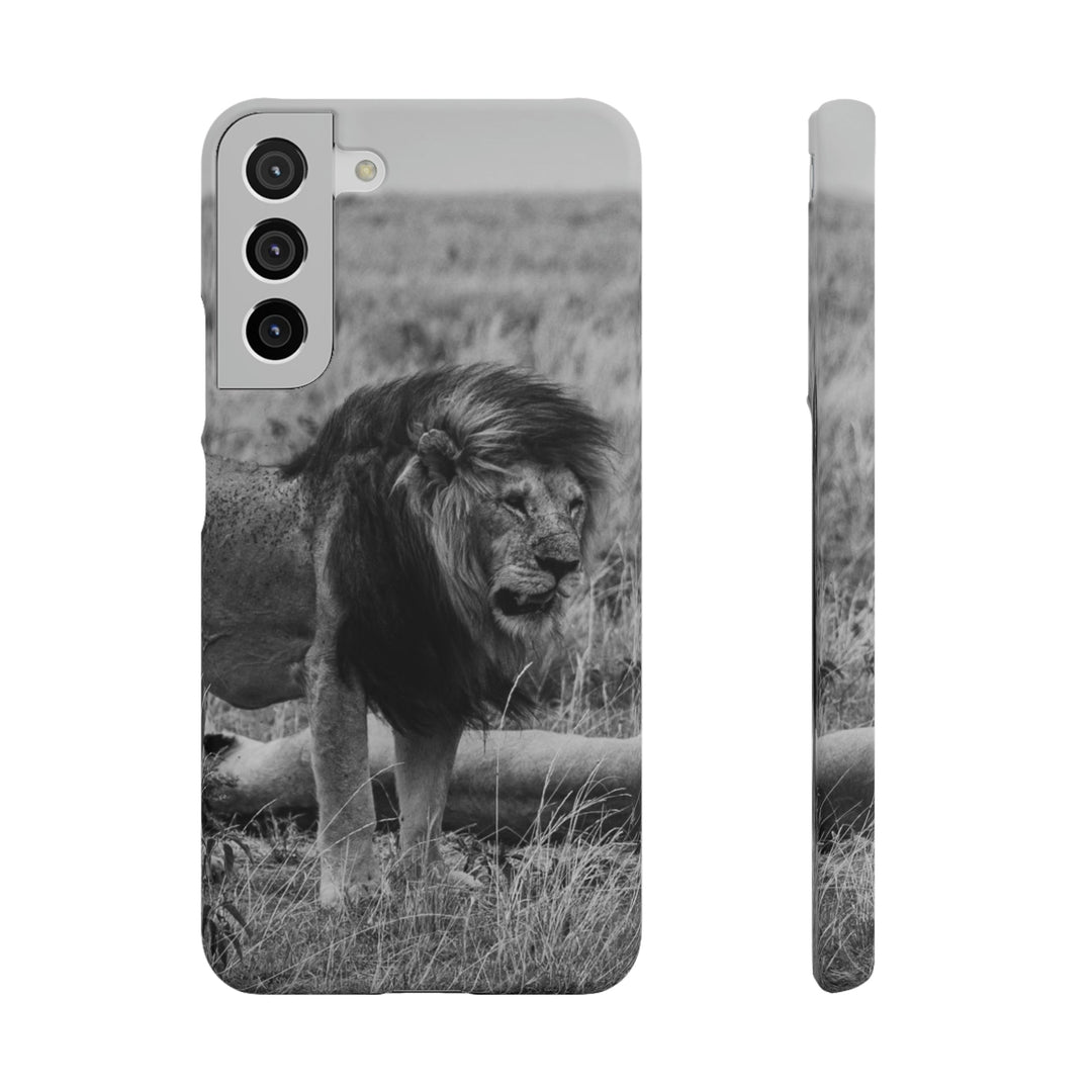 Mating Lions in Black and White - Phone Case - Visiting This World