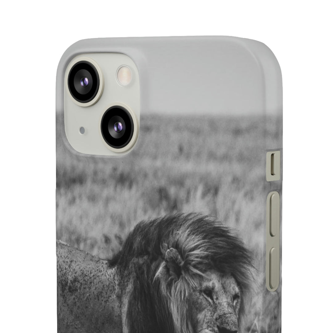 Mating Lions in Black and White - Phone Case - Visiting This World