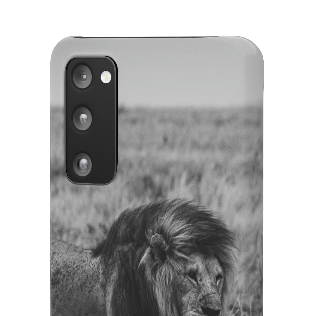 Mating Lions in Black and White - Phone Case - Visiting This World