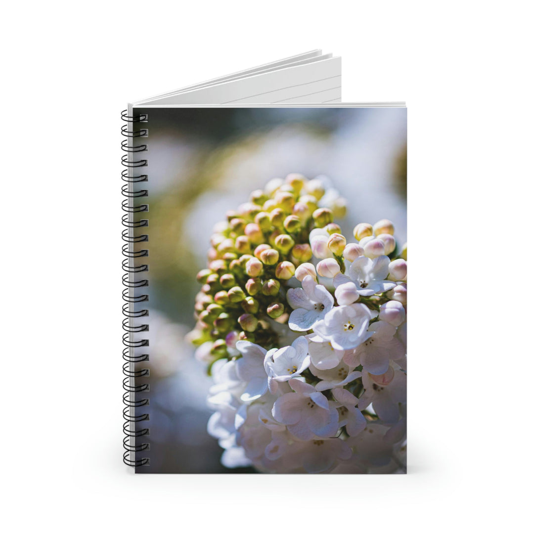 Mid-Bloom - Spiral Ruled Line Notebook - Visiting This World