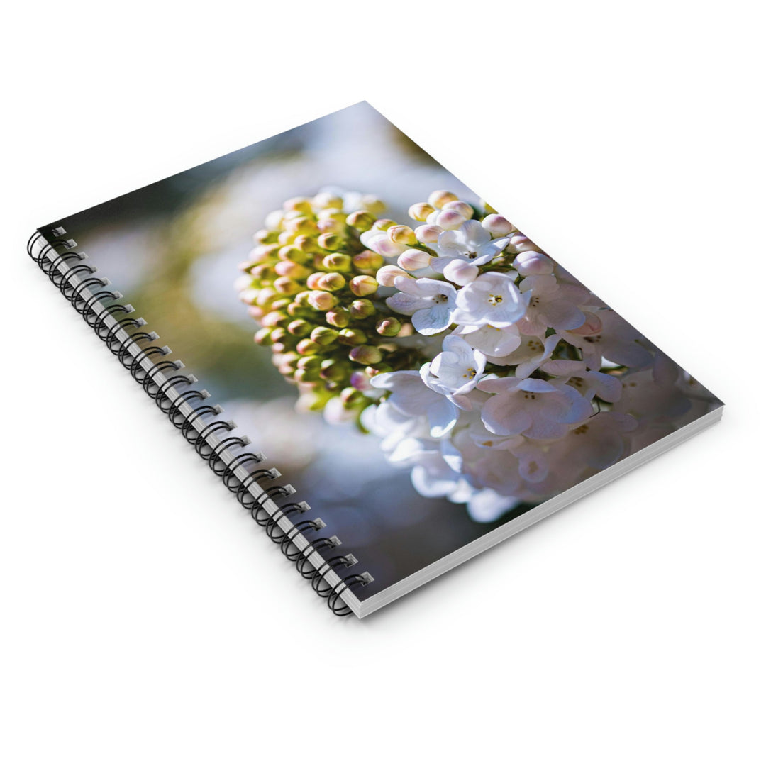 Mid-Bloom - Spiral Ruled Line Notebook - Visiting This World