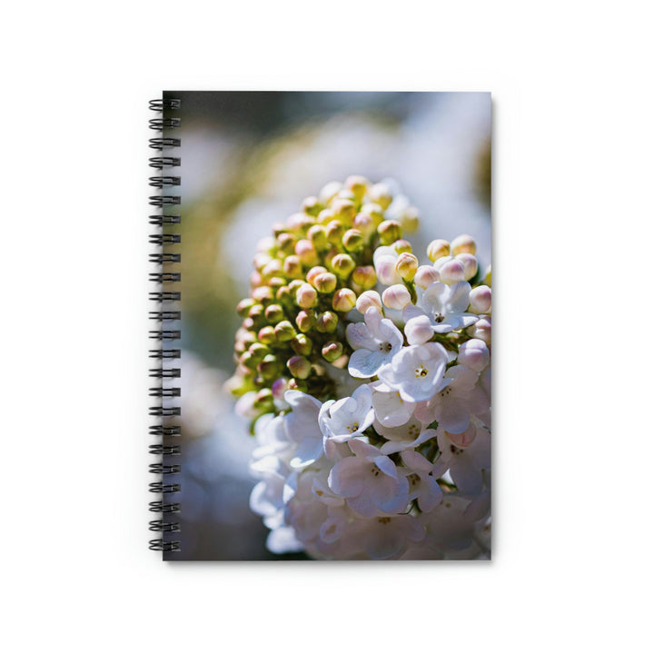 Mid-Bloom - Spiral Ruled Line Notebook - Visiting This World