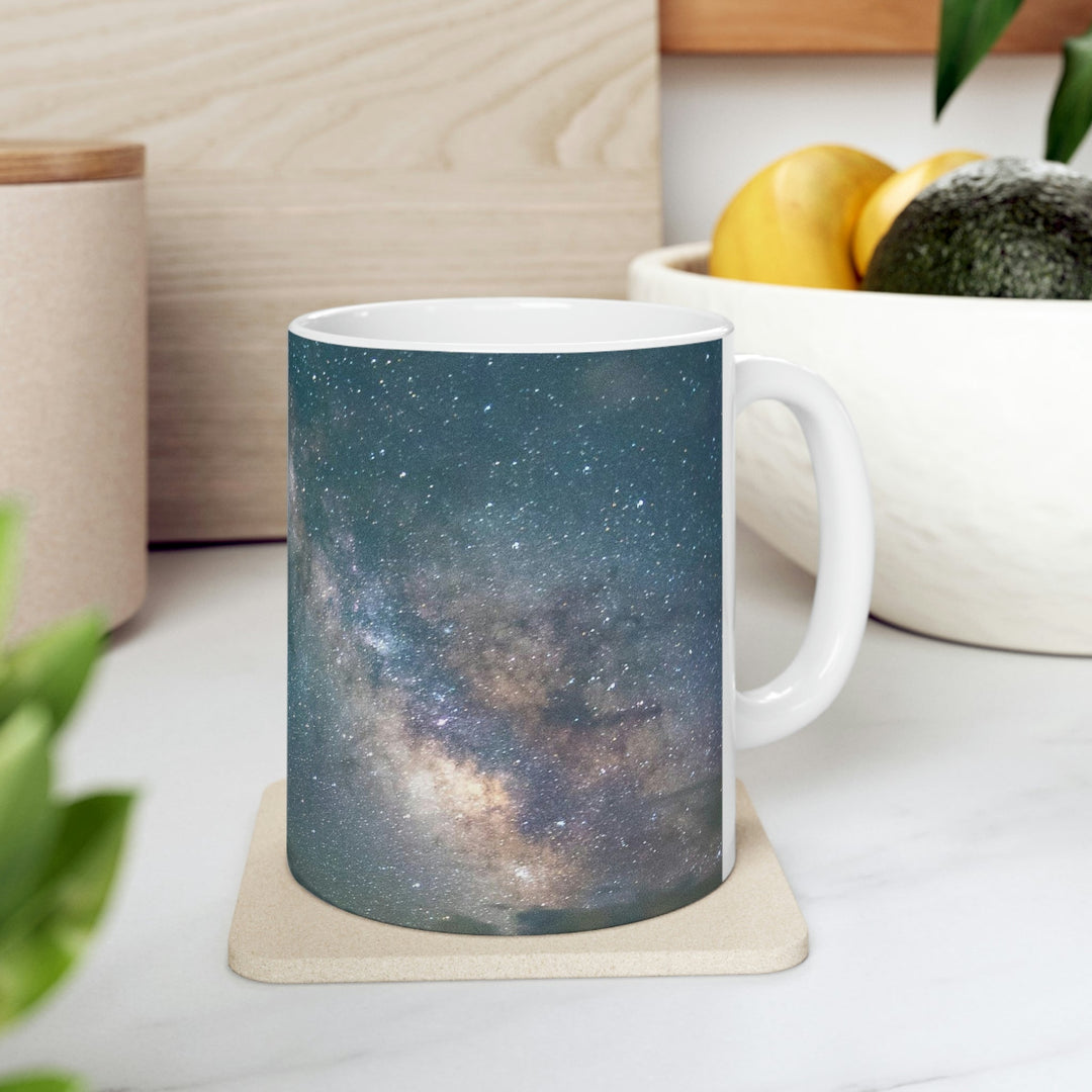 Milky Way Through the Clouds Part 1 - Ceramic Mug 11oz - Visiting This World