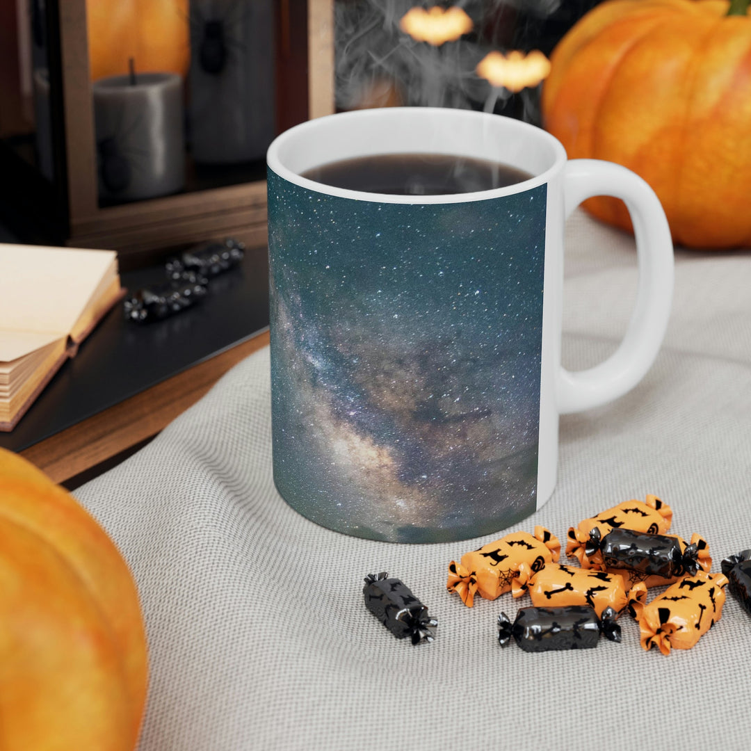 Milky Way Through the Clouds Part 1 - Ceramic Mug 11oz - Visiting This World