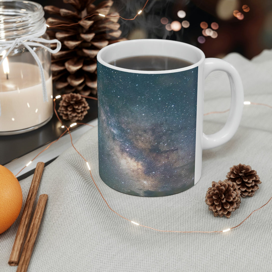 Milky Way Through the Clouds Part 1 - Ceramic Mug 11oz - Visiting This World