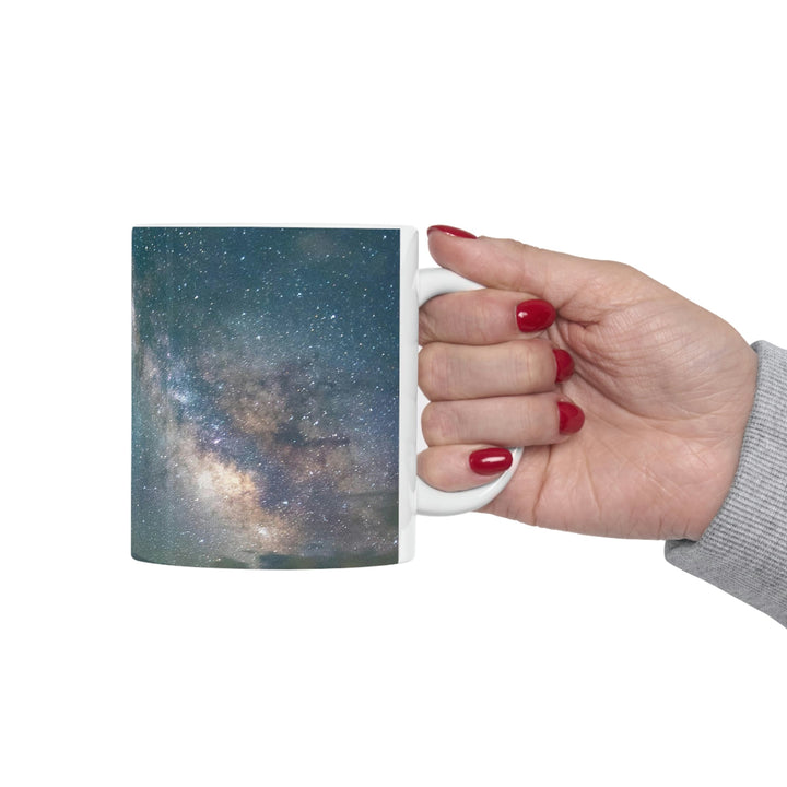 Milky Way Through the Clouds Part 1 - Ceramic Mug 11oz - Visiting This World