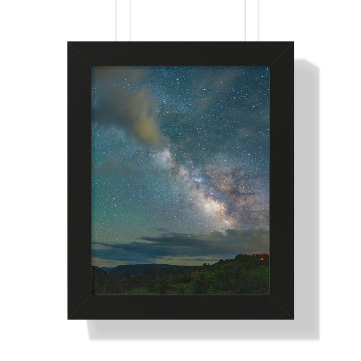 Milky Way Through the Clouds Part 1 - Framed Print - Visiting This World