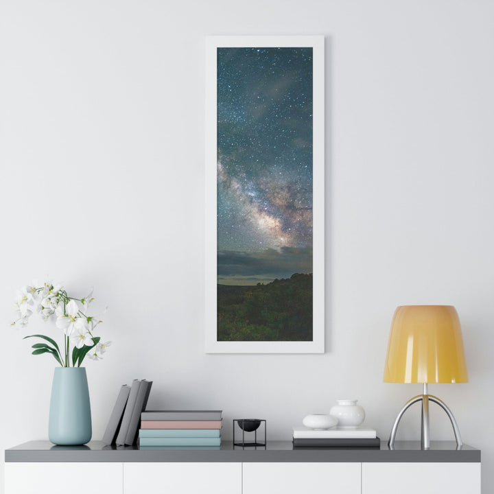 Milky Way Through the Clouds Part 1 - Framed Print - Visiting This World