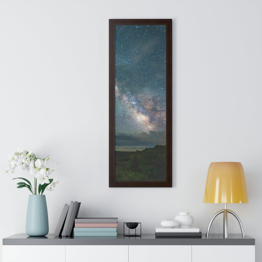 Milky Way Through the Clouds Part 1 - Framed Print - Visiting This World