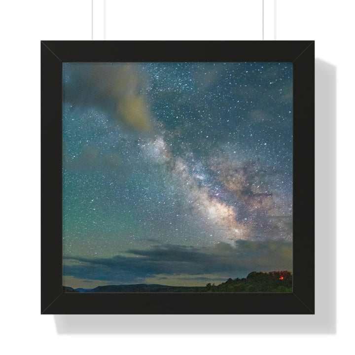 Milky Way Through the Clouds Part 1 - Framed Print - Visiting This World