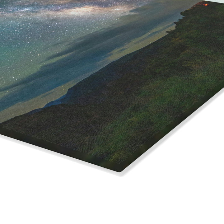 Milky Way Through the Clouds Part 1 - Glass Cutting Board - Visiting This World