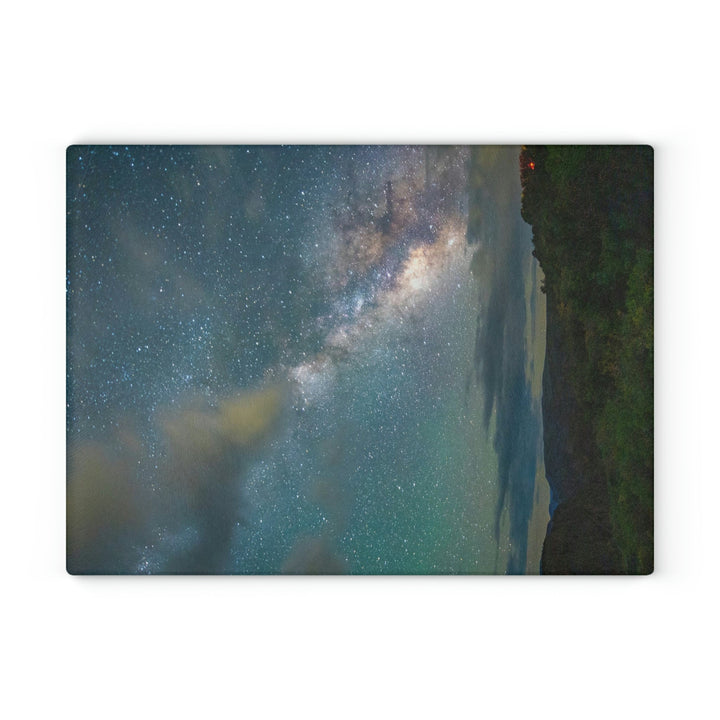 Milky Way Through the Clouds Part 1 - Glass Cutting Board - Visiting This World