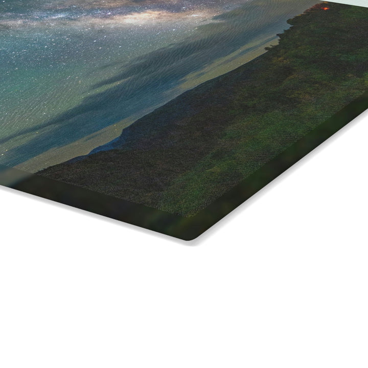 Milky Way Through the Clouds Part 1 - Glass Cutting Board - Visiting This World