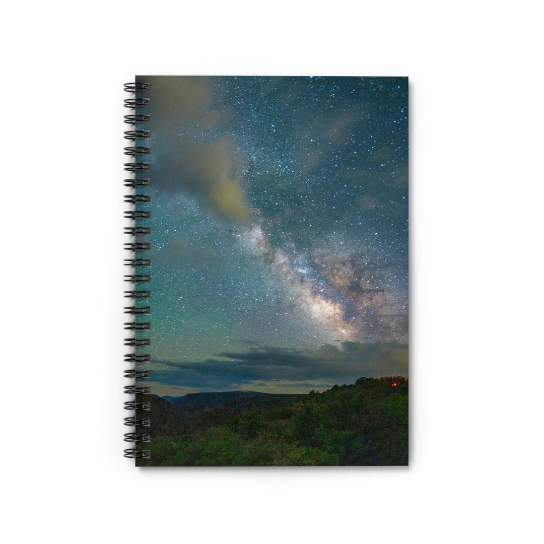 Milky Way Through the Clouds Part 1 - Spiral Ruled Line Notebook - Visiting This World