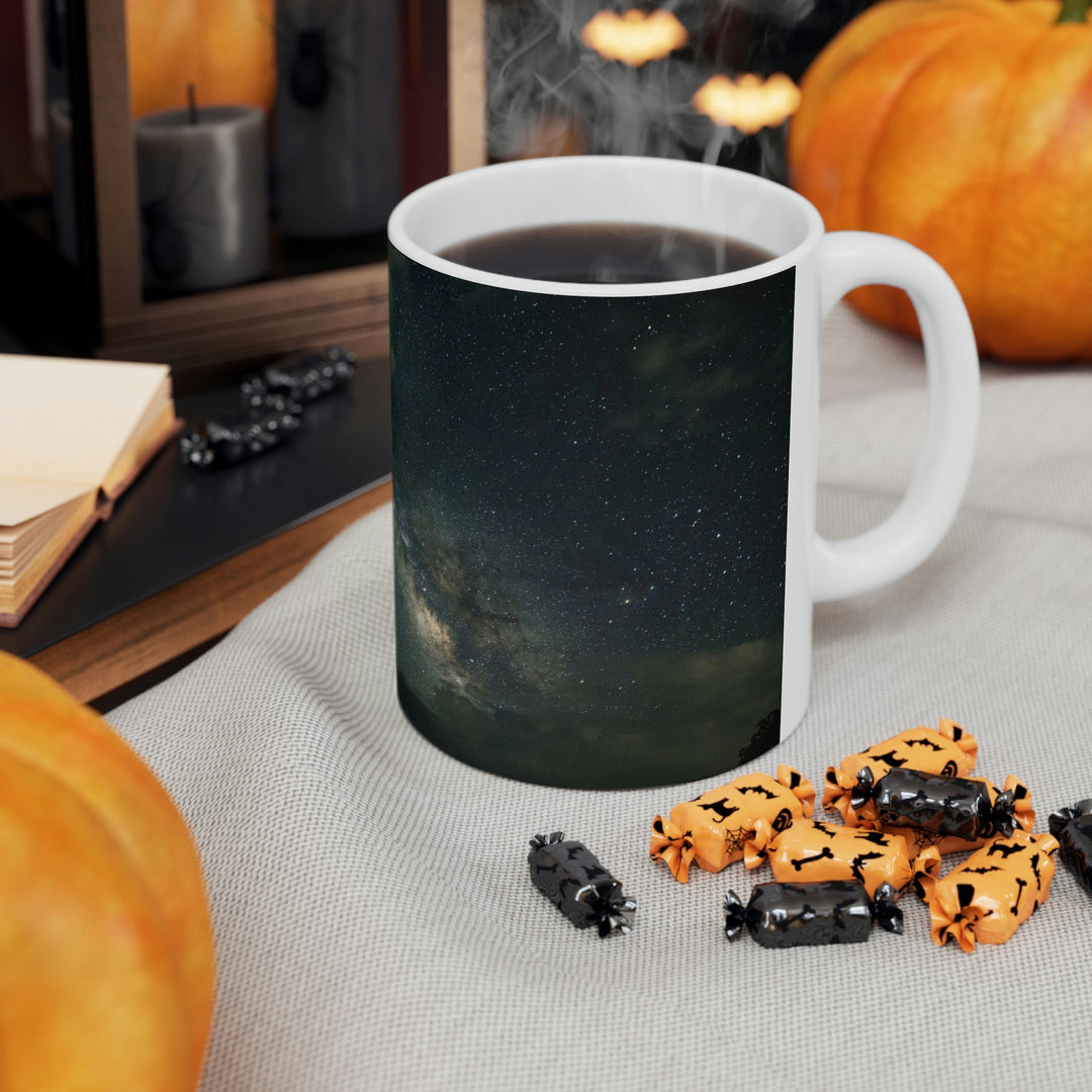 Milky Way Through the Clouds Part 2 - Ceramic Mug 11oz - Visiting This World