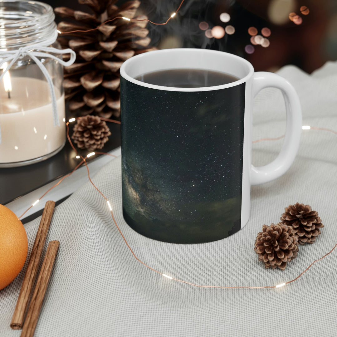 Milky Way Through the Clouds Part 2 - Ceramic Mug 11oz - Visiting This World