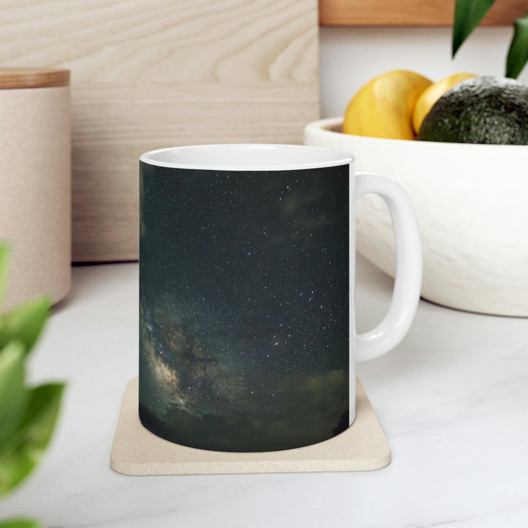 Milky Way Through the Clouds Part 2 - Ceramic Mug 11oz - Visiting This World