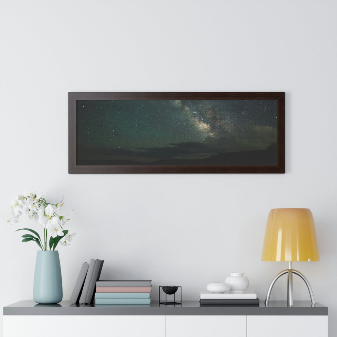 Milky Way Through the Clouds Part 2 - Framed Print - Visiting This World