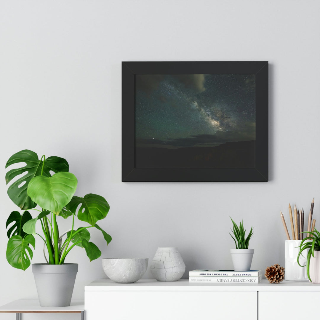 Milky Way Through the Clouds Part 2 - Framed Print - Visiting This World