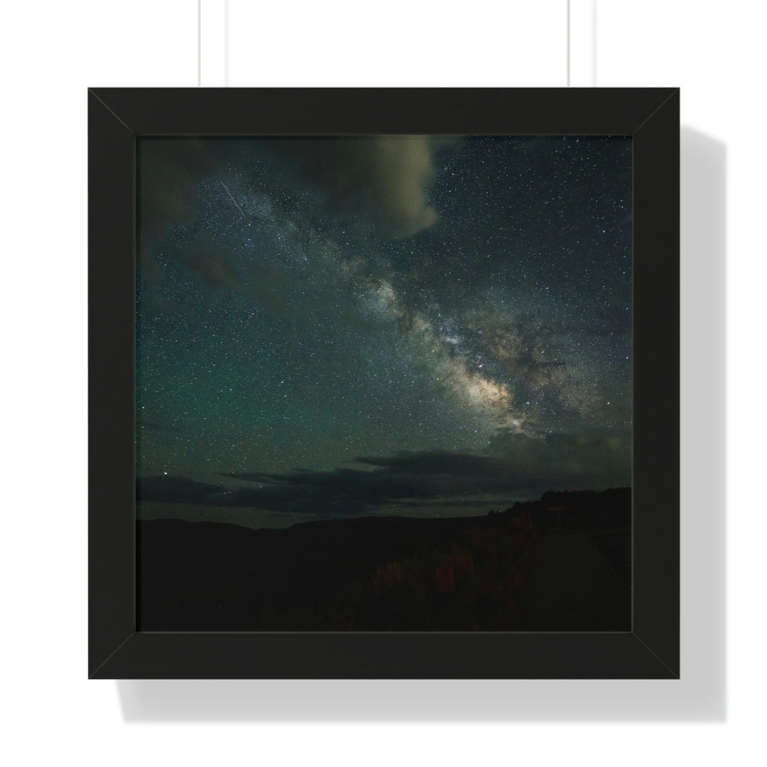 Milky Way Through the Clouds Part 2 - Framed Print - Visiting This World