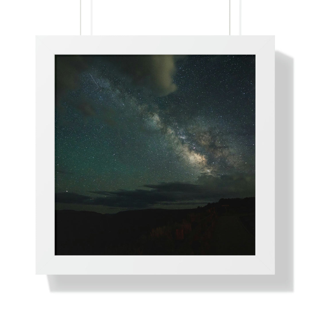 Milky Way Through the Clouds Part 2 - Framed Print - Visiting This World