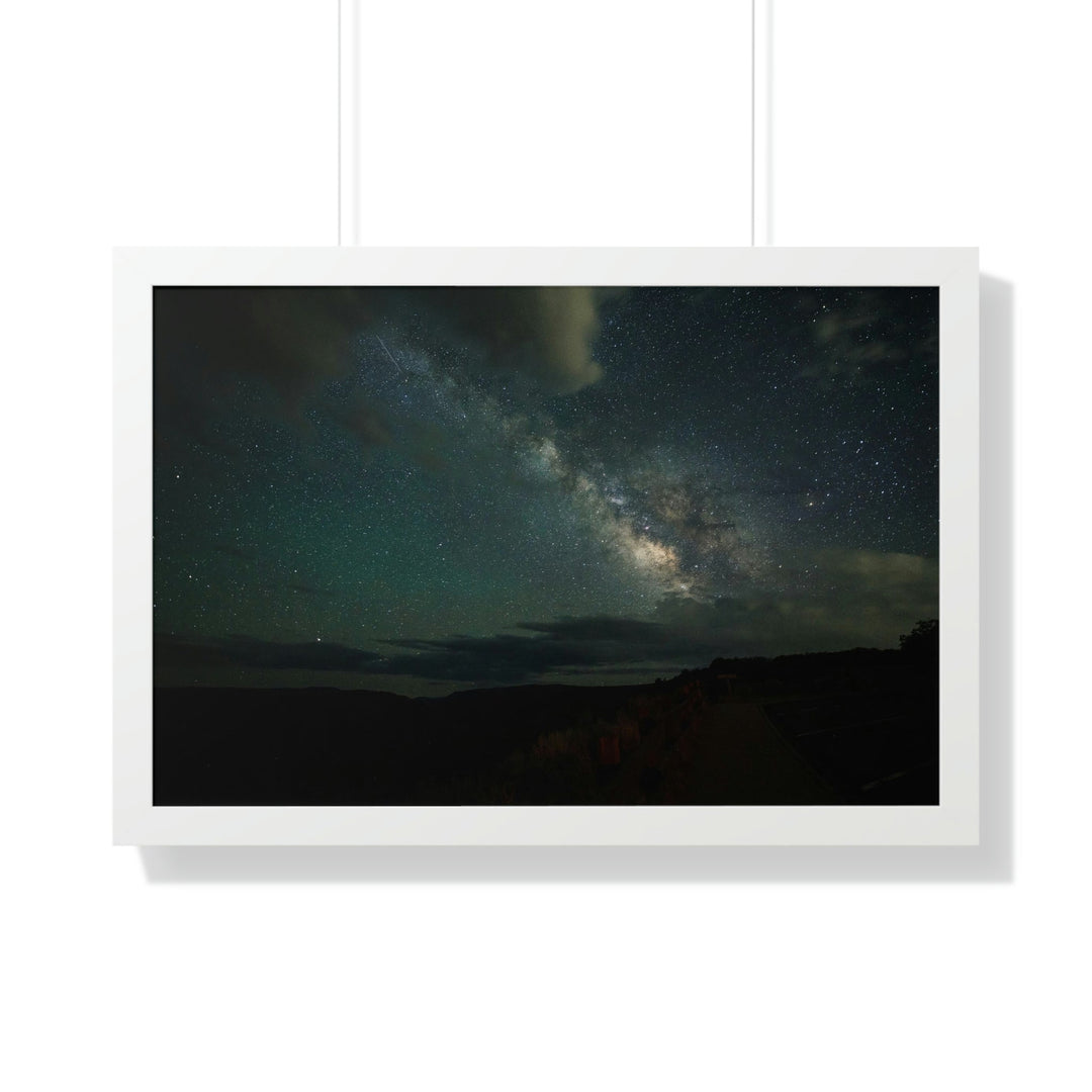 Milky Way Through the Clouds Part 2 - Framed Print - Visiting This World