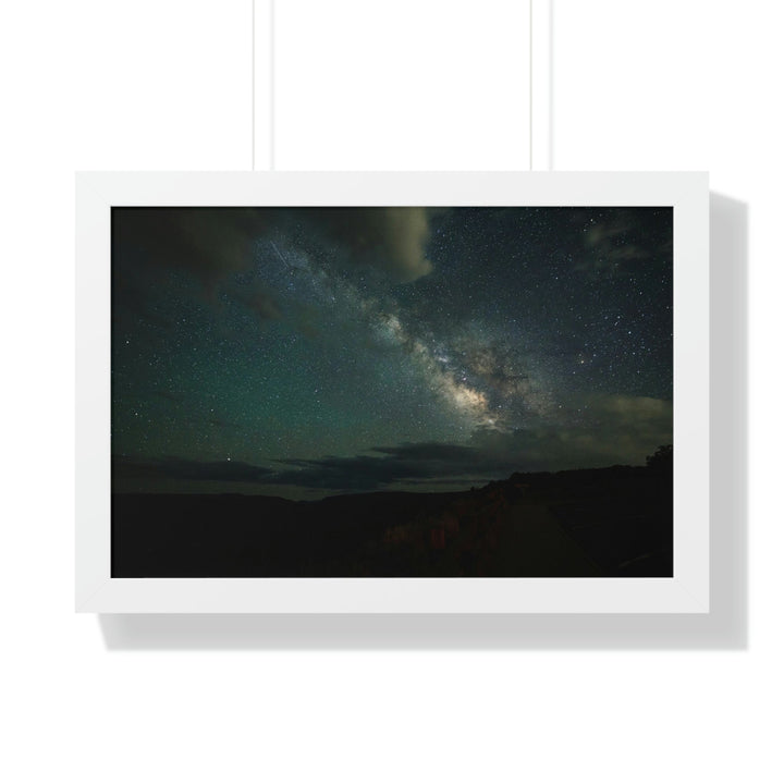 Milky Way Through the Clouds Part 2 - Framed Print - Visiting This World