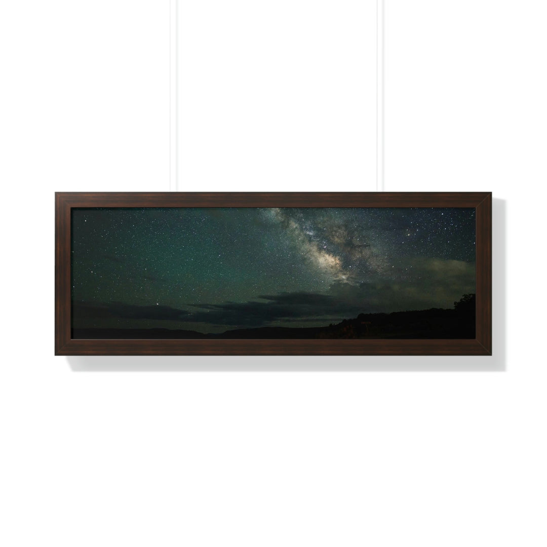 Milky Way Through the Clouds Part 2 - Framed Print - Visiting This World