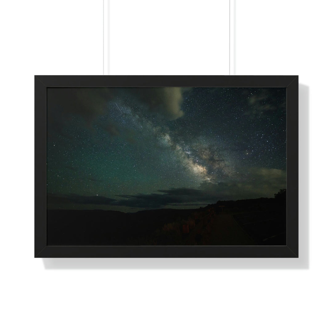 Milky Way Through the Clouds Part 2 - Framed Print - Visiting This World