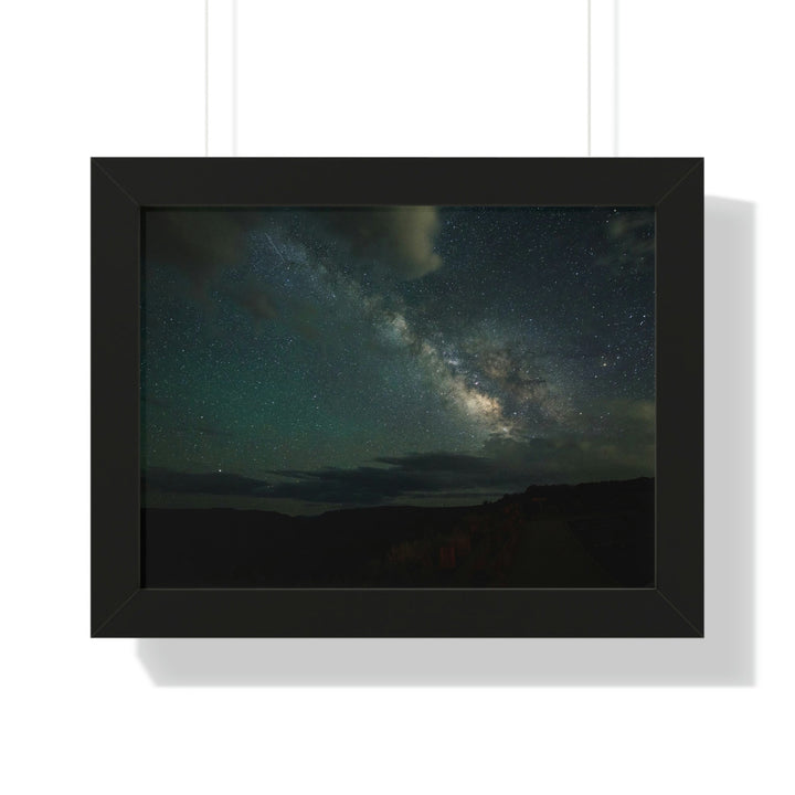 Milky Way Through the Clouds Part 2 - Framed Print - Visiting This World