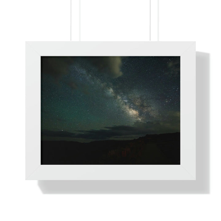 Milky Way Through the Clouds Part 2 - Framed Print - Visiting This World